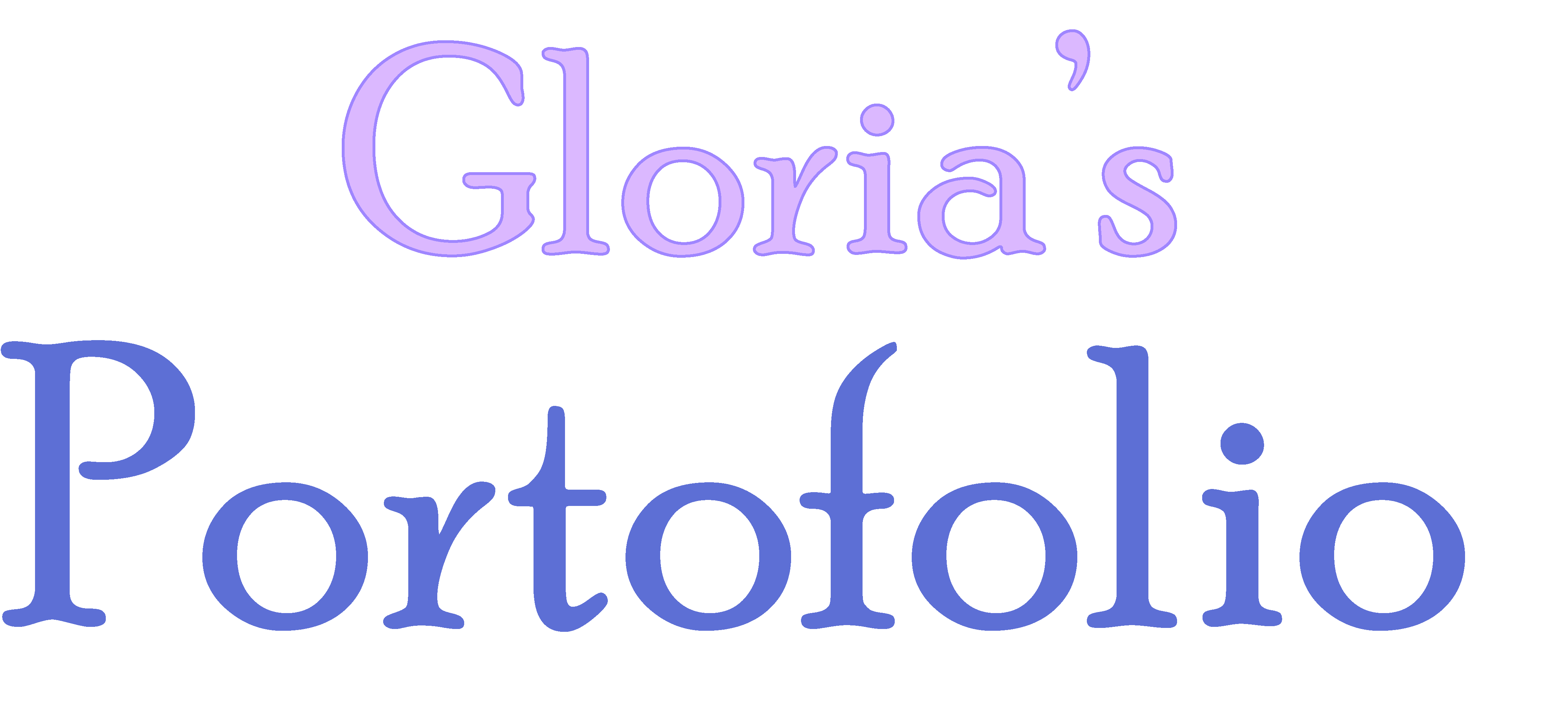 Gloria Portfolio Title
